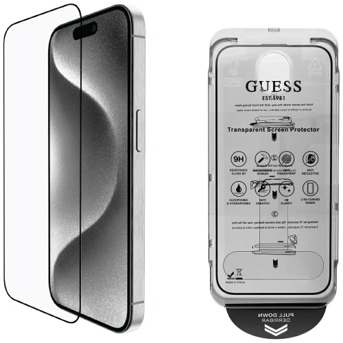 Kup Guess set BP Rhinestone 2in1 sticlă securizată + protecție pentru lentile Apple iPhone 16 Pro Max aurie - GUE4395 - {ean13} - Sklep Home Screen