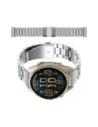 Pasek ze stali nierdzewnej Bizon Strap Watch Aura do Smartwatcha 20 mm srebrny