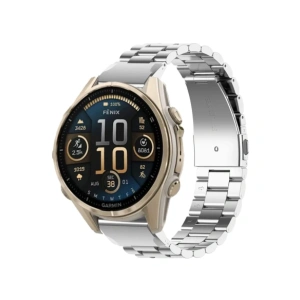 Kup Pasek ze stali nierdzewnej Bizon Strap Watch Aura do Smartwatcha 20 mm srebrny - BIZ8634 - {ean13} - Sklep Home Screen