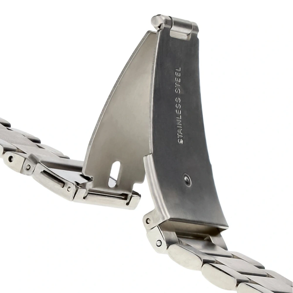 Pasek ze stali nierdzewnej Bizon Strap Watch Aura do Smartwatcha 20 mm srebrny