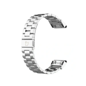 Kup Pasek ze stali nierdzewnej Bizon Strap Watch Aura do Smartwatcha 20 mm srebrny - BIZ8634 - {ean13} - Sklep Home Screen
