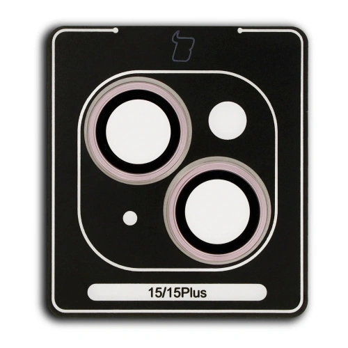 Kup Bizon Glass Snap Lens Apple iPhone 15 / 15 Plus světle růžový rámeček - BIZ8636 - {ean13} - Sklep Home Screen
