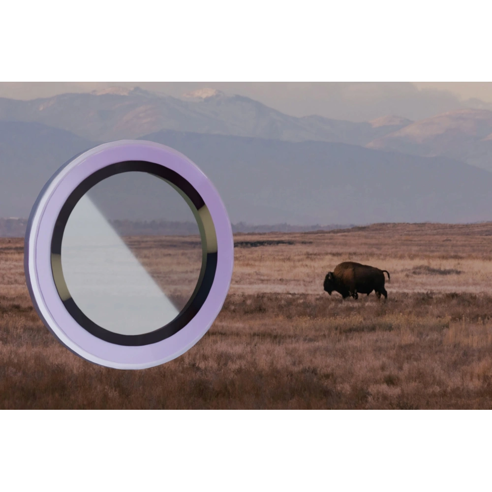 Szkło na aparat z aplikatorem Bizon Glass Snap Lens do Apple iPhone 12 / 12 Mini / 11 fioletowe