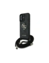Guess 4G Big Logo Cord Stap Crossbody Apple iPhone 16 schwarz