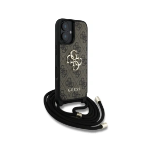 Kup Guess 4G Big Logo Cord Stap Crossbody Apple iPhone 16 Plus brown - GUE4398 - {ean13} - Sklep Home Screen