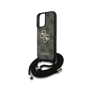 Kup Guess 4G Big Logo Cord Stap Crossbody Apple iPhone 16 Plus brown - GUE4398 - {ean13} - Sklep Home Screen