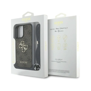 Kup Guess 4G Big Logo Cord Stap Crossbody Apple iPhone 16 Plus brown - GUE4398 - {ean13} - Sklep Home Screen