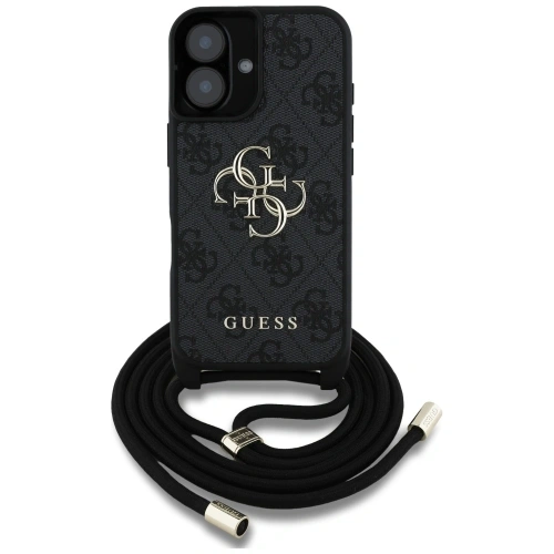 Kup Guess 4G Velké Logo Kordová Taška Přes Rameno Apple iPhone 16 Plus černá - GUE4399 - {ean13} - Sklep Home Screen