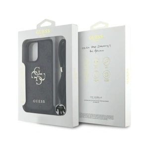 Kup Guess 4G Logo Mare Cord Stap Crossbody Apple iPhone 16 Plus negru - GUE4399 - {ean13} - Sklep Home Screen
