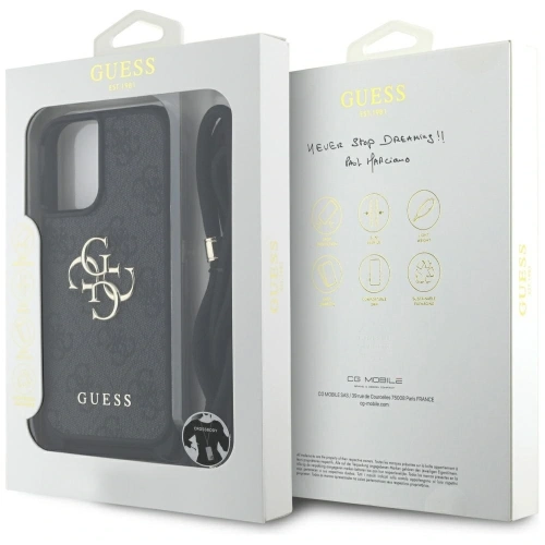 Kup Guess 4G Velké Logo Kordová Taška Přes Rameno Apple iPhone 16 Plus černá - GUE4399 - {ean13} - Sklep Home Screen