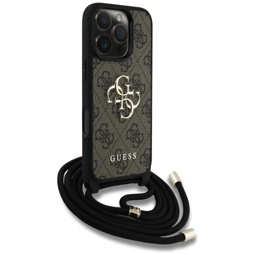 Buy Guess 4G Big Logo Cord Stap Crossbody Apple iPhone 16 Pro brown - GUE4400 - {ean13} - Home Screen Store Europe