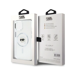 Buy Karl Lagerfeld IML Metal Karl Head MagSafe Apple iPhone 15 white - KLD21951 - {ean13} - Home Screen Store Europe