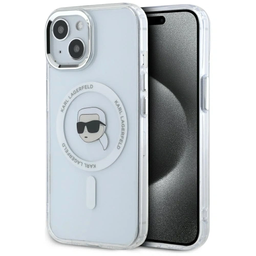 Kup Karl Lagerfeld IML Metal Karl Head MagSafe Apple iPhone 15 Plus weiß - KLD21952 - {ean13} - Sklep Home Screen