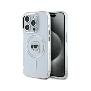 Kup Karl Lagerfeld IML Metall Karl Kopf MagSafe Apple iPhone 15 Pro weiß - KLD21953 - {ean13} - Sklep Home Screen