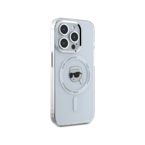 Buy Karl Lagerfeld IML Metal Karl Head MagSafe Apple iPhone 15 Pro white - KLD21953 - {ean13} - Home Screen Store Europe