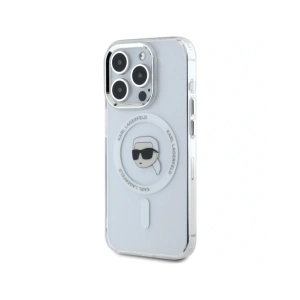 Kup Karl Lagerfeld IML Metal Karl Head MagSafe Apple iPhone 15 Pro Max alb - KLD21954 - {ean13} - Sklep Home Screen