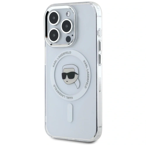 Kup Karl Lagerfeld IML Metall Karl Kopf MagSafe Apple iPhone 15 Pro Max weiß - KLD21954 - {ean13} - Sklep Home Screen