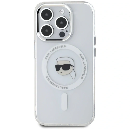 Kup Karl Lagerfeld IML Metall Karl Kopf MagSafe Apple iPhone 15 Pro Max weiß - KLD21954 - {ean13} - Sklep Home Screen