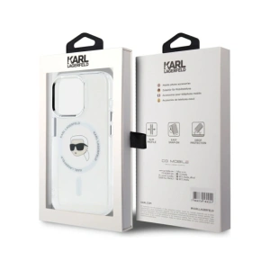 Kup Karl Lagerfeld IML Metall Karl Kopf MagSafe Apple iPhone 15 Pro Max weiß - KLD21954 - {ean13} - Sklep Home Screen