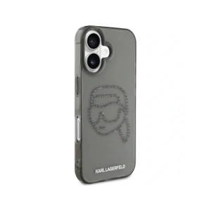 Kup Etui Karl Lagerfeld IML Rhinestones Karl Head do Apple iPhone 16 czarny - KLD21955 - {ean13} - Sklep Home Screen