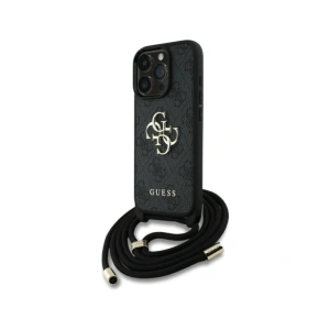 Kup Etui Guess 4G Big Logo Cord Stap Crossbody do Apple iPhone 16 Pro czarny - GUE4401 - {ean13} - Sklep Home Screen