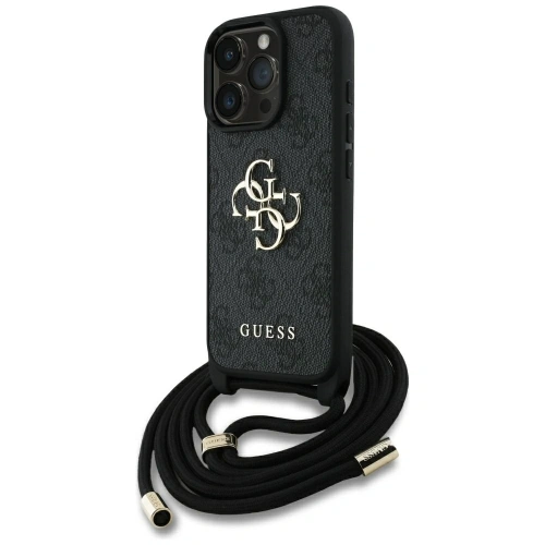 Kup Guess 4G Big Logo Cord Stap Crossbody Apple iPhone 16 Pro schwarz - GUE4401 - {ean13} - Sklep Home Screen