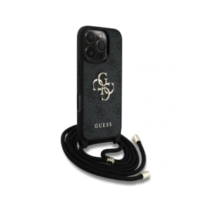 Kup Etui Guess 4G Big Logo Cord Stap Crossbody do Apple iPhone 16 Pro czarny - GUE4401 - {ean13} - Sklep Home Screen