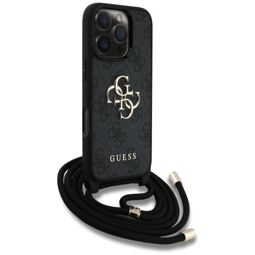 Kup Guess 4G Big Logo Cord Stap Crossbody Apple iPhone 16 Pro schwarz - GUE4401 - {ean13} - Sklep Home Screen