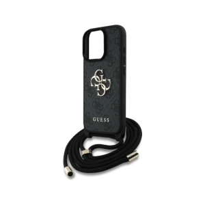 Kup Etui Guess 4G Big Logo Cord Stap Crossbody do Apple iPhone 16 Pro czarny - GUE4401 - {ean13} - Sklep Home Screen