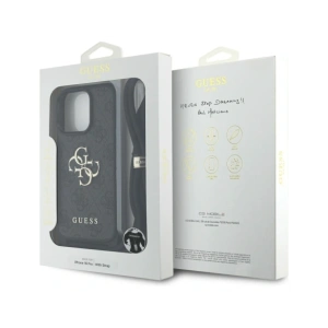 Kup Etui Guess 4G Big Logo Cord Stap Crossbody do Apple iPhone 16 Pro czarny - GUE4401 - {ean13} - Sklep Home Screen