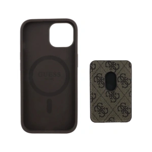 Kup Guess 4G Streifen MagSafe Geldbörse Apple iPhone 15 braun - GUE4404 - {ean13} - Sklep Home Screen