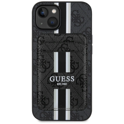 Kup Guess 4G Stripes MagSafe Peněženka Apple iPhone 15 černá - GUE4405 - {ean13} - Sklep Home Screen