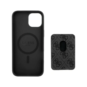 Kup Guess 4G Stripes MagSafe Wallet Apple iPhone 15 negru - GUE4405 - {ean13} - Sklep Home Screen