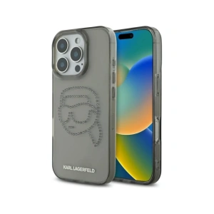 Kup Etui Karl Lagerfeld IML Rhinestones Karl Head do Apple iPhone 16 Pro czarny - KLD21956 - {ean13} - Sklep Home Screen