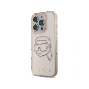 Kup Etui Karl Lagerfeld IML Rhinestones Karl Head do Apple iPhone 16 Pro różowy - KLD21958 - {ean13} - Sklep Home Screen