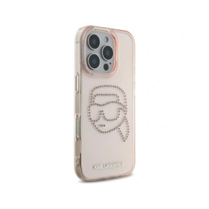 Kup Karl Lagerfeld IML Rhinestones Karl Head Apple iPhone 16 Pro roz - KLD21958 - {ean13} - Sklep Home Screen
