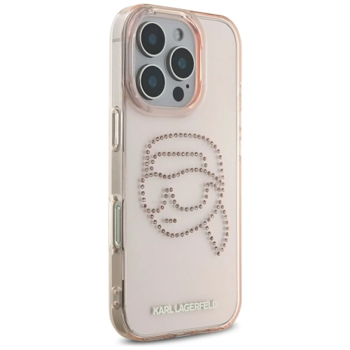Kup Karl Lagerfeld IML Strass Karl Kopf Apple iPhone 16 Pro pink - KLD21958 - {ean13} - Sklep Home Screen