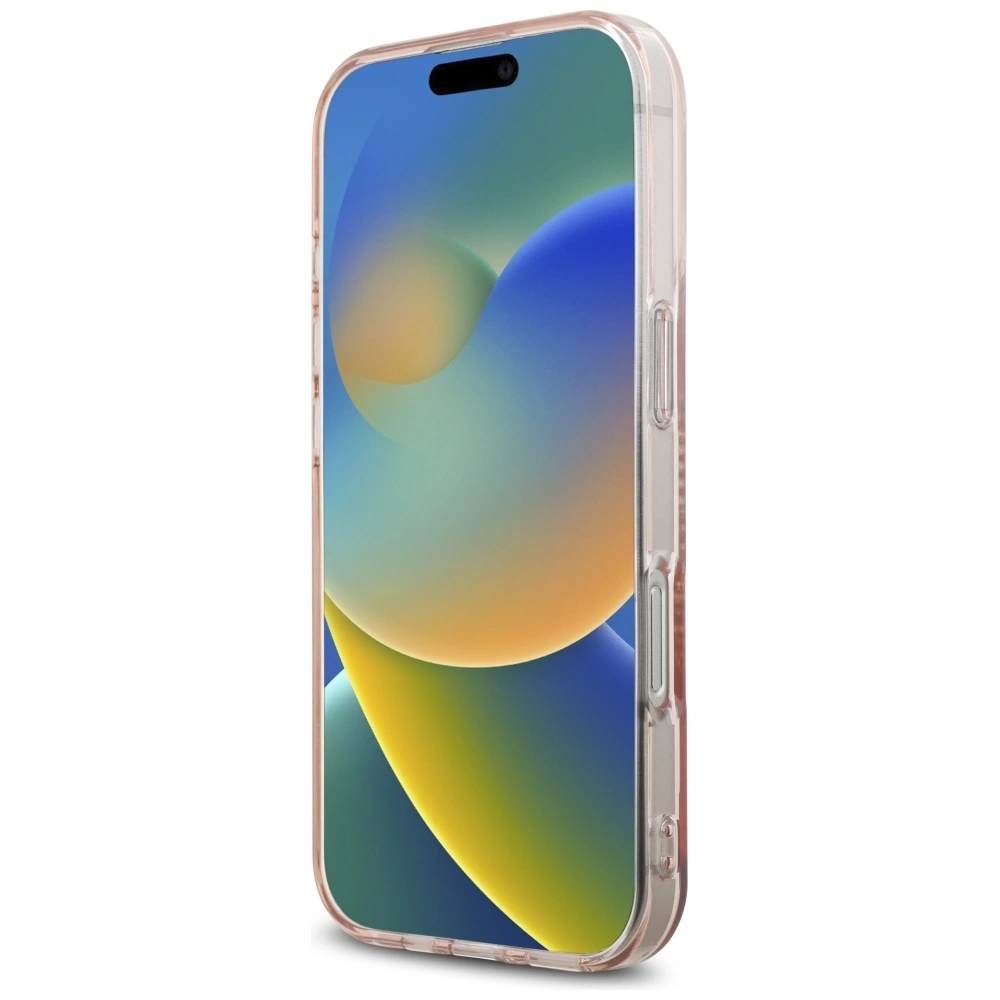 Etui Karl Lagerfeld IML Rhinestones Karl Head do Apple iPhone 16 Pro różowy