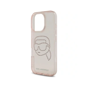 Kup Etui Karl Lagerfeld IML Rhinestones Karl Head do Apple iPhone 16 Pro różowy - KLD21958 - {ean13} - Sklep Home Screen