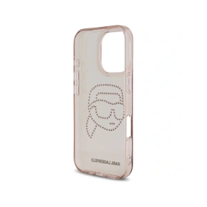 Kup Etui Karl Lagerfeld IML Rhinestones Karl Head do Apple iPhone 16 Pro różowy - KLD21958 - {ean13} - Sklep Home Screen