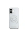 Buy Karl Lagerfeld IML Rhinestones Karl Head Apple iPhone 16 clear - KLD21959 - {ean13} - Home Screen Store Europe