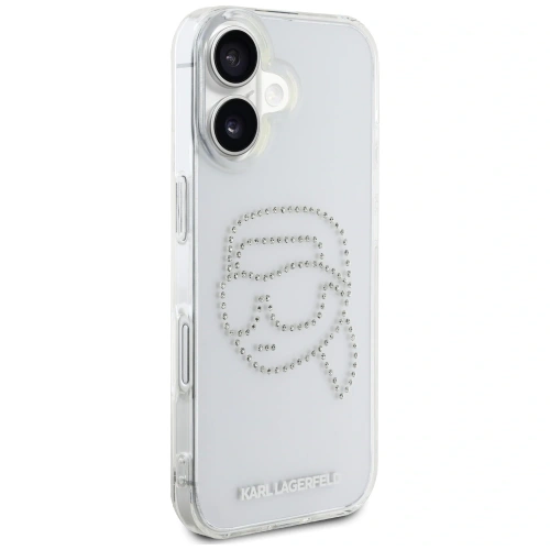 Buy Karl Lagerfeld IML Rhinestones Karl Head Apple iPhone 16 clear - KLD21959 - {ean13} - Home Screen Store Europe