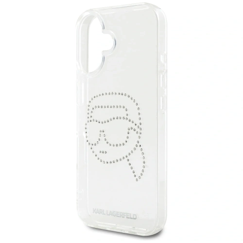 Buy Karl Lagerfeld IML Rhinestones Karl Head Apple iPhone 16 clear - KLD21959 - {ean13} - Home Screen Store Europe