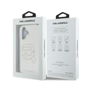 Buy Karl Lagerfeld IML Rhinestones Karl Head Apple iPhone 16 clear - KLD21959 - {ean13} - Home Screen Store Europe