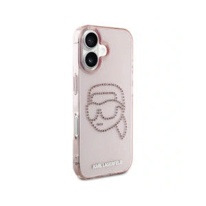 Kup Karl Lagerfeld IML Rózsaszín Kövek Karl Fej Apple iPhone 16 pink - KLD21960 - {ean13} - Sklep Home Screen
