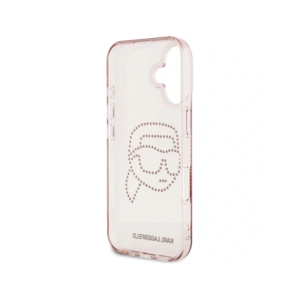 Kup Karl Lagerfeld IML Rózsaszín Kövek Karl Fej Apple iPhone 16 pink - KLD21960 - {ean13} - Sklep Home Screen