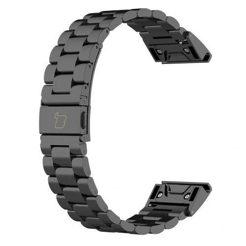 Kup Pasek ze stali nierdzewnej Bizon Strap Watch Aura do Smartwatcha 22 mm czarny - BIZ8638 - {ean13} - Sklep Home Screen