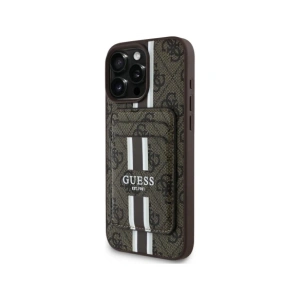 Kup Guess 4G Stripe MagSafe Wallet Apple iPhone 16 Pro Max maro - GUE4406 - {ean13} - Sklep Home Screen