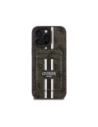 Kup Etui Guess 4G Stripes z portfelem MagSafe do Apple iPhone 16 Pro Max brązowy - GUE4406 - {ean13} - Sklep Home Screen