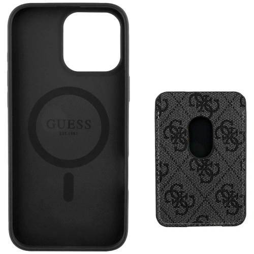 Kup Guess 4G pruhy MagSafe peněženka Apple iPhone 16 Pro Max černý - GUE4407 - {ean13} - Sklep Home Screen